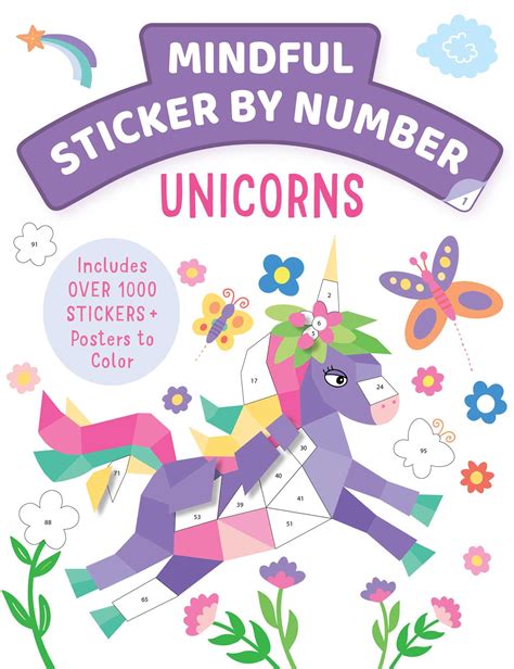Mindful Sticker By Number Unicorns Book By Insight Kids Official