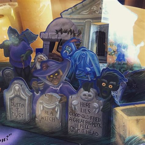 1994 Haunted Mansion Pop Up Book Illustrations By Russell Spina Jr