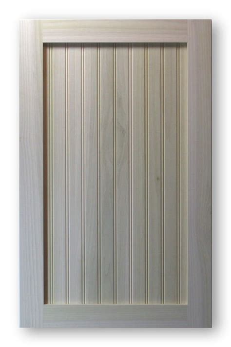 The vertical grooves adds a subtle texture detail to the surface, making it stand out without taking too much of your attention. Shaker Beadboard Cabinet Door - Poplar Frame Poplar Panel ...