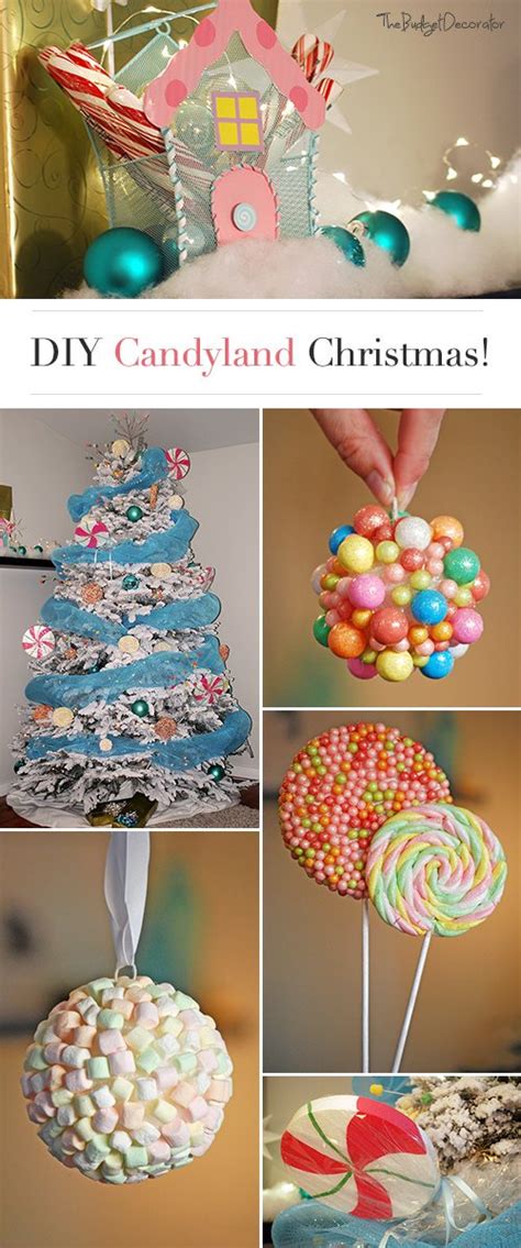 DIY Candyland Christmas Decorations & Tree • The Budget Decorator