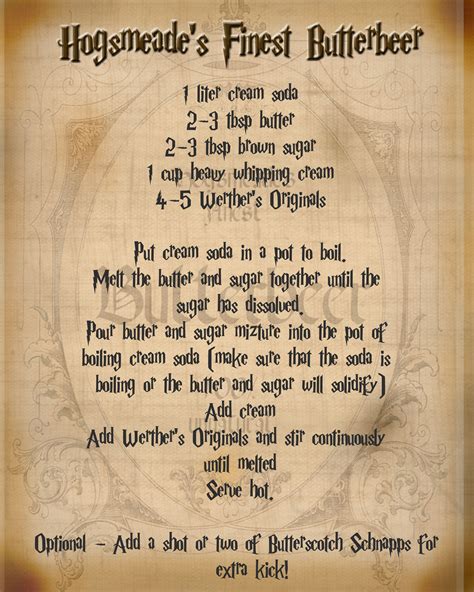 Life Cheating On Butterbeer Recipe Recipes And Harry Potter