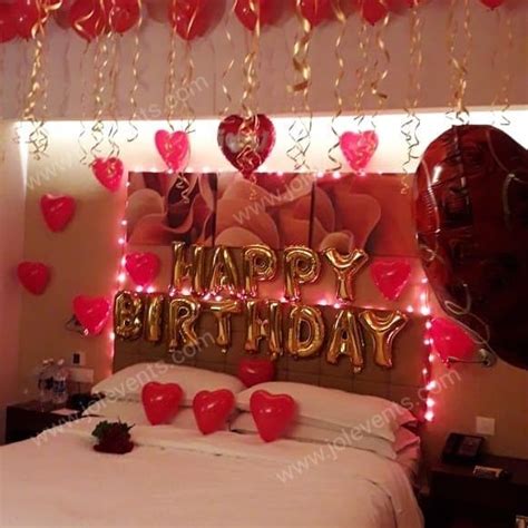 Romantic birthday gifts for husband in india. Surprise Birthday Room Decoration for Wife in Hotel👉 WATCH ...