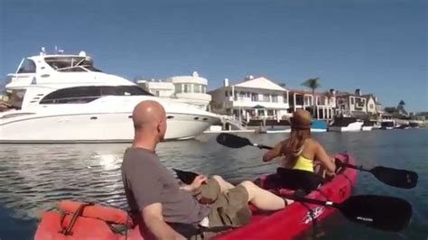 Mel Potts And Lonnie Kayaking Huntington Harbor In Huntington Beach Youtube