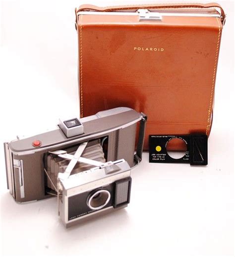 1960s Polaroid Land Camera Model J66 With Leather Case Picture Perfect Photography Leather