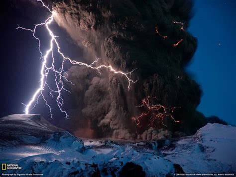 Lighting Flashes Around Ash Plume Of A Volcano In Chile Amazing Nature