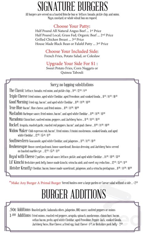 The Top menu in Gainesville, Florida, USA