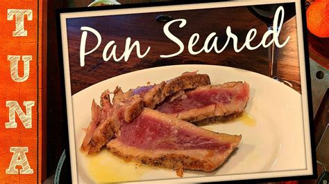 Give the frozen fish a wash in salty water to take off. HOW TO COOK TUNA FISH FILET IN A PAN - PAN SEARED AHI TUNA ...