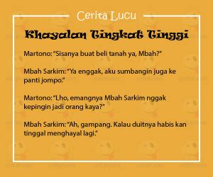 We did not find results for: Cerita Lucu Pendek - Khayalan Tingkat Tinggi - YEDEPE.COM