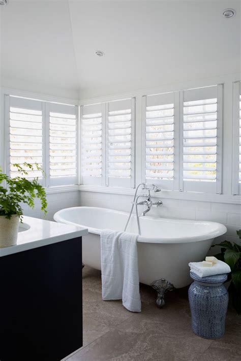 Queenslander Style Bathroom White Shutters Claw Foot Bath Perfect