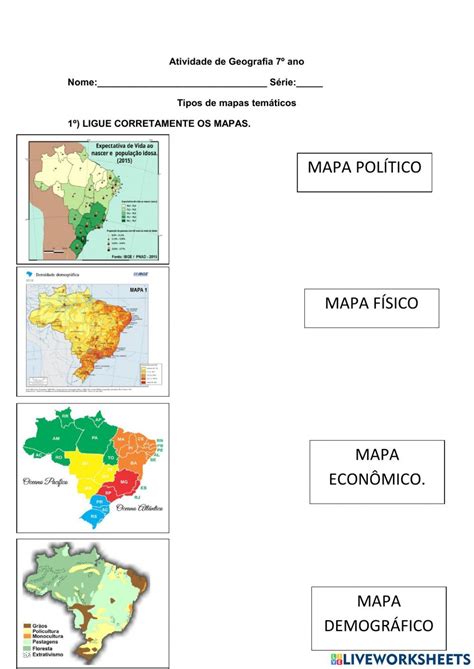 Tipos De Mapas Interactive Exercise For Tercero Images And Photos Finder
