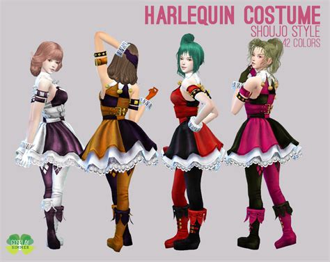 Harlequin Costume For The Sims 4 By Cosplay Simmer Sims 4 Best Sims