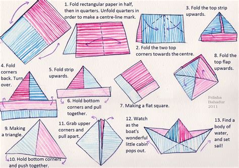 Paper Boat Easy Instructions