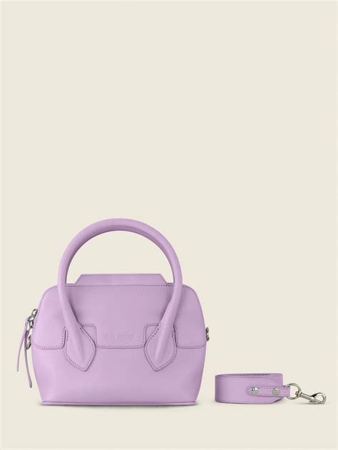 Mini Purple Leather Handbag For Women Gisèle Xs Pastel Lilac Paul