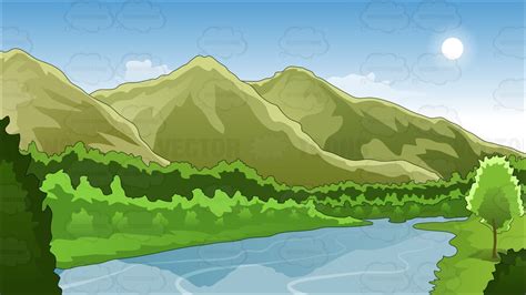 Clipart Mountain Tree Background Clipground