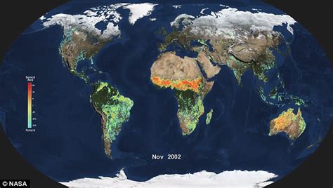 Nasa Reveals Incredible Fire Map Of The World Daily Mail