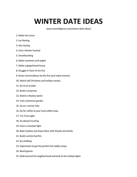 79 Winter Date Ideas Fun Activities To Do In The Cold