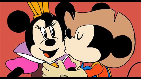 Minne And Mickey Mouse Kiss Timelapse Drawing Youtube