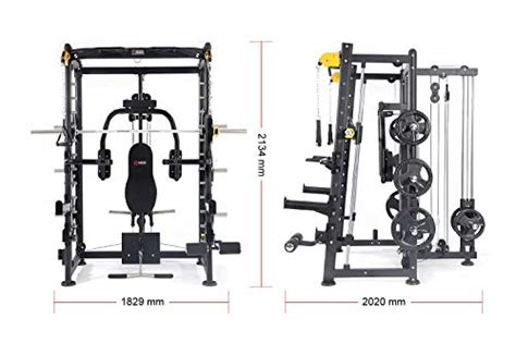 Altas Strength Al 3000 Multi Function Smith Machine Black And Yellow