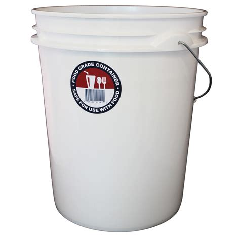 Letica 5 Gallon Food Grade Plastic General Bucket In The Ice Buckets