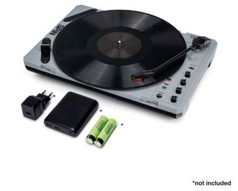 Reloop Spin Portable Turntable With 7 Scratch Vinyl Slipmat And More
