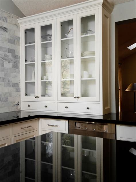 Nov 05, 2020 · i love how open and spacious your kitchen is! Glass Front Kitchen Cabinets - Traditional - kitchen
