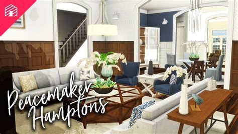 Peacemaker Hamptons The Sims 4 Speed Build Harrie Youtube