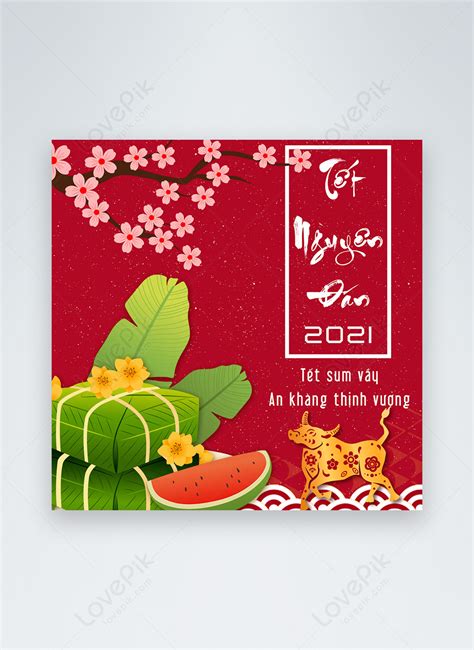 베트남 전통 설날 2021 소셜 미디어 게시물 이미지 사진 450060943 무료 다운로드