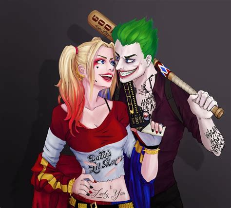 Joker And Harley Quinn By Allenskies Traje Harley Quinn Joker Y Harley Quinn Harley Quinn