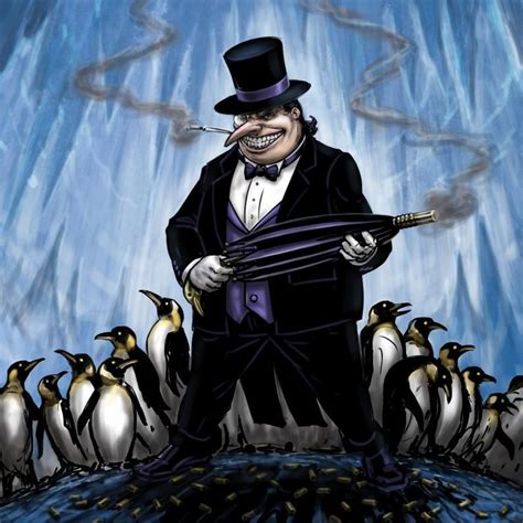 Penguin Etsy In Batman Poster Comic Villains Gotham Villains