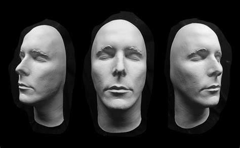 Life Mask Christian Bale Made To Order White Plastic Life Mask Lifecast Life Cast Prop