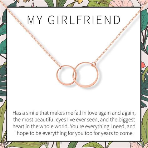 Anniversary gifts for girlfriends by year. Gift for Girlfriend Necklace in 2020 | Girlfriend gifts ...