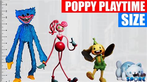 Poppy Playtime Tournament Size Comparison Spore Youtube
