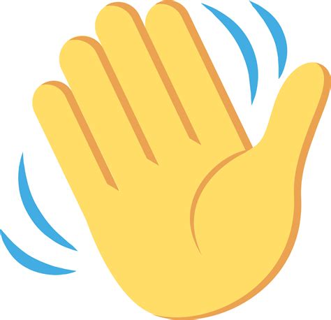 Download Open Waving Hand Emoji Svg Png Image With No Background Pngkey Com