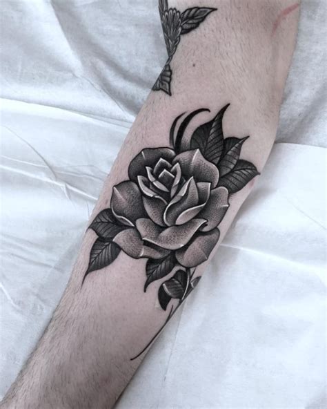 My Rose Tattoo Rose Tattoo Thigh Black And Grey Rose Tattoo Rose