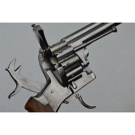 Lefaucheux Revolver 20 Coups 7mm Broche 2 Canons Vers 1870 France