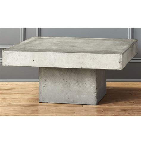 Crate And Barrel Style Concrete Coffee Table Furniture And Home Living