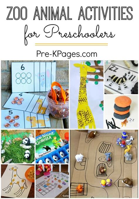 Zoo Activities for Preschoolers - Pre-K Pages | Zoo activities, Zoo