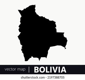 High Detailed Vector Map Bolivia Stock Vector Royalty Free 2197388705