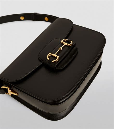 Womens Gucci Black Leather Gucci Horsebit 1955 Shoulder Bag Harrods Uk