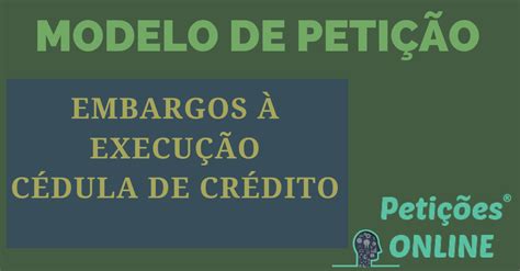 Embargos A Execucao Modelo