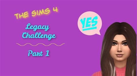 Sims 4 Legacy Challenge Part 1 Creating My Sim Youtube Sims 4