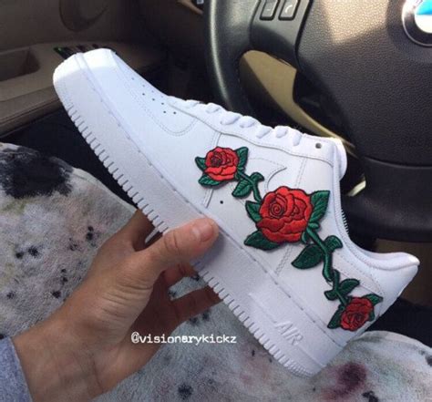 Another essential factor considered is the size of the custom air force 1. Custom stitched rose AF1 | Af1, Custom shoes, Shoes