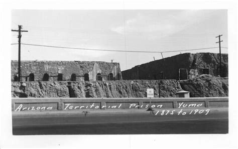 Arizona Territorial Prison Yuma 1940s Rppc 1875 1909 Photo Postcard