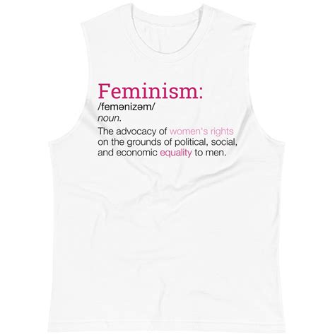 Definition Of Feminism Unisex Tanktop — Feminist Apparel