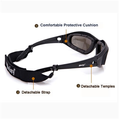 polarized army goggles 4 lens kit