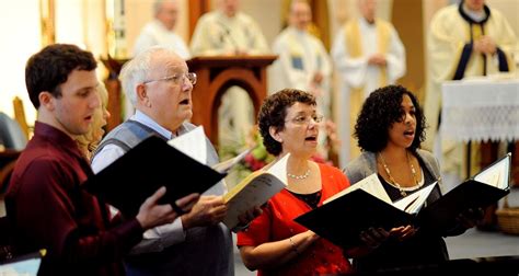 File Photo Of Choir Singing During Mass Holy Spirit Parish