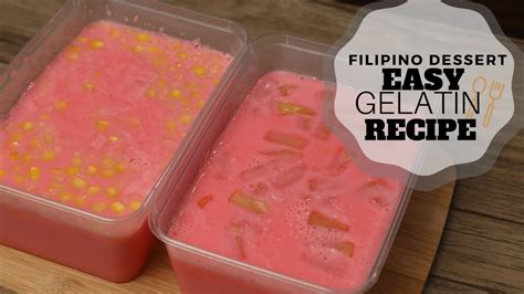 Easy Gelatin Recipe Filipino Desserts Christmas Recipe Youtube