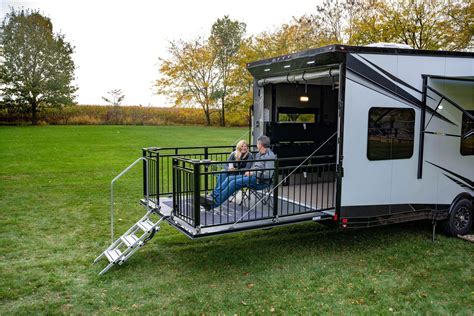 Toy Hauler Fifth Wheel With Side Patio Patios Home Design Ideas