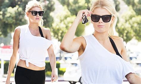 Charlotte Mckinney Flashes Her Toned Midriff In Off The Shoulder Crop