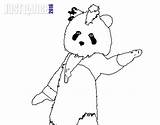 Dance Coloring Colorear Panda Template Oso sketch template